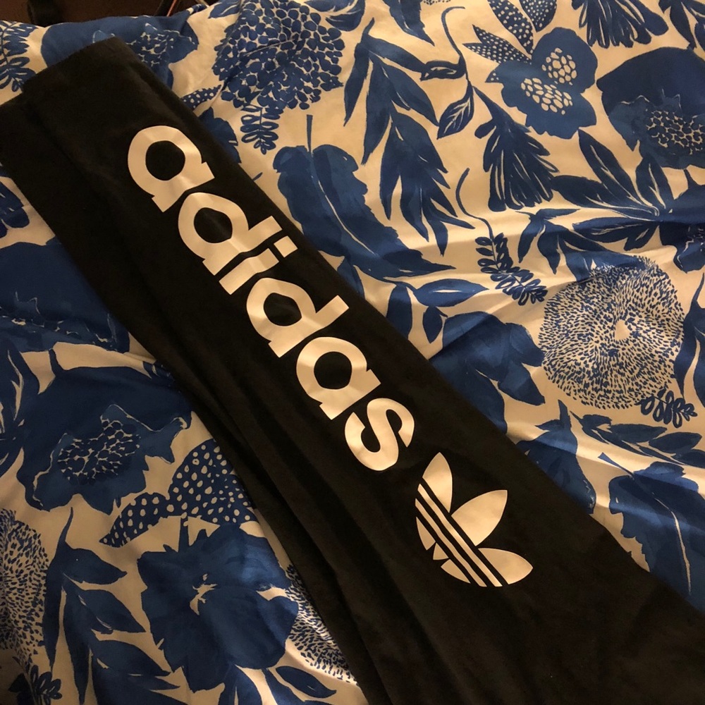 Black and White Adidas Leggings